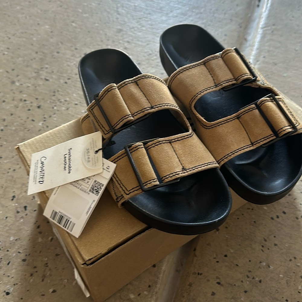 Mango leather sandals New